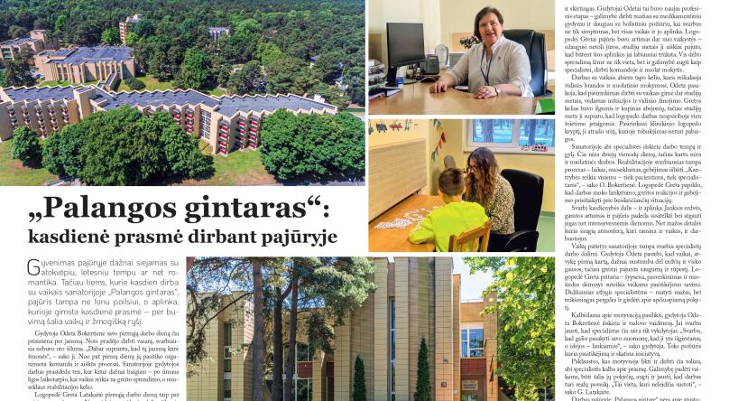 Naujausiame žurnalo „Lietuvos pajūris" numeryje – straipsnis apie „Palangos gintarą"